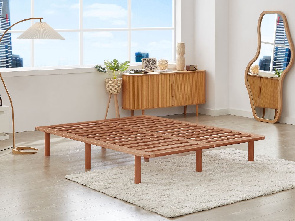 Cali Bed Base in Walnut