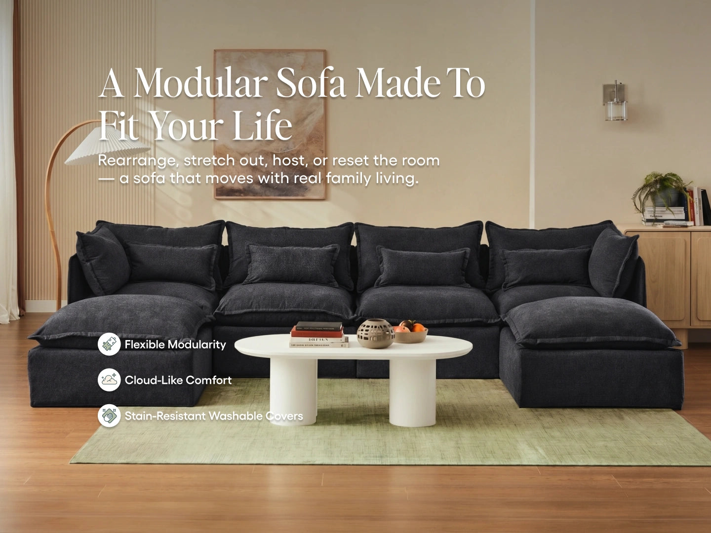 Lifely Modular Washable Sofa