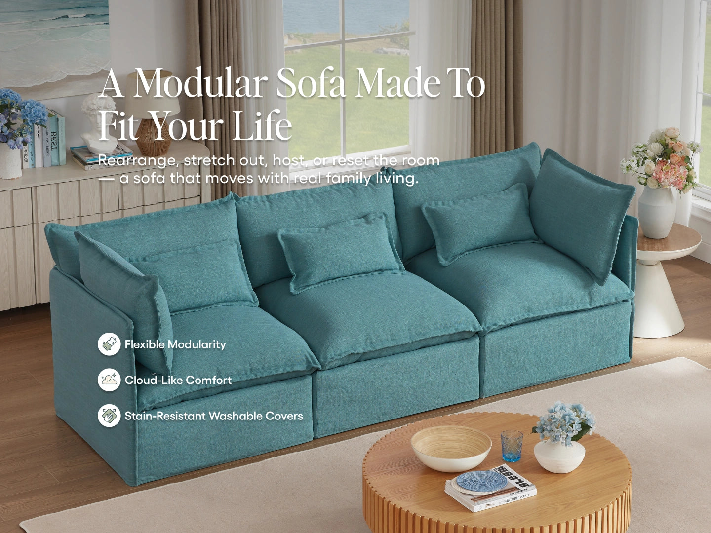 Lifely Modular Washable Sofa