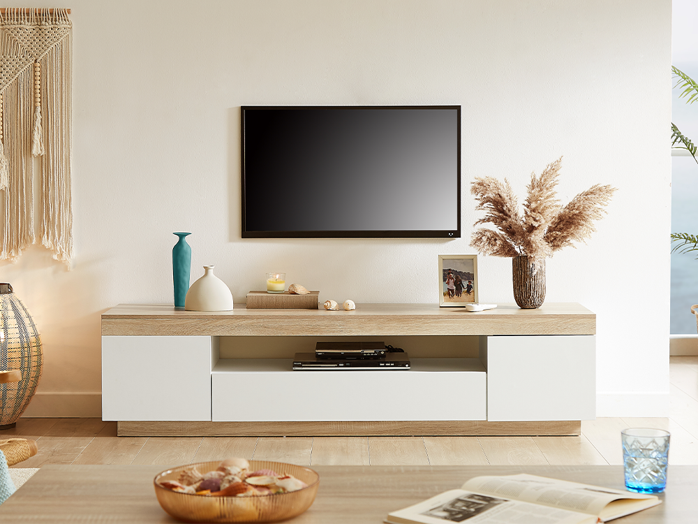 Tv stand cabinet top white