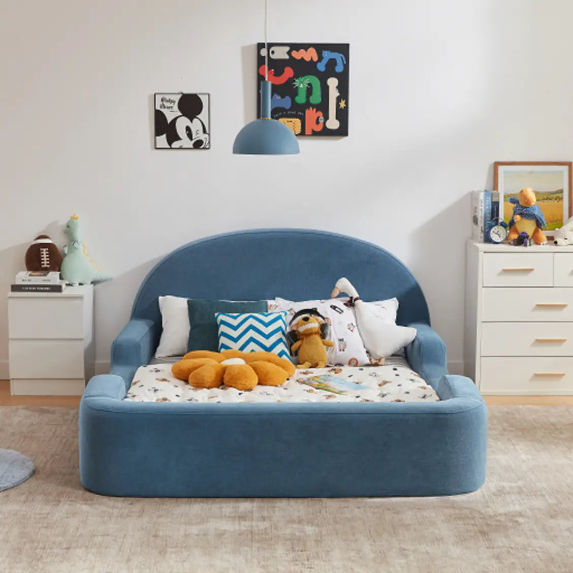 Little Lifely Double Bed - Dusty Blue