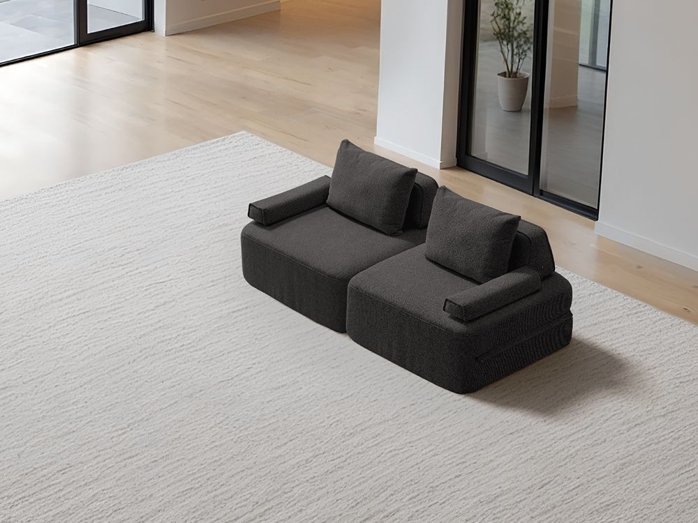 Cushie Modular 2-Seater King (2.03m) - Charcoal