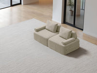 Cushie Modular 2-Seater King (2.03m) - Cream