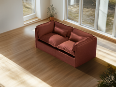 2 Seater / Sofa / Rust