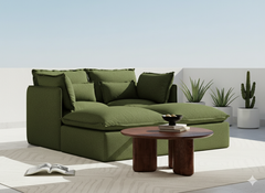 2 Seater / Bed / Olive Green