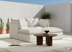 2 Seater / Bed / White Boucle
