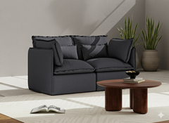 2 Seater / Sofa / Charcoal