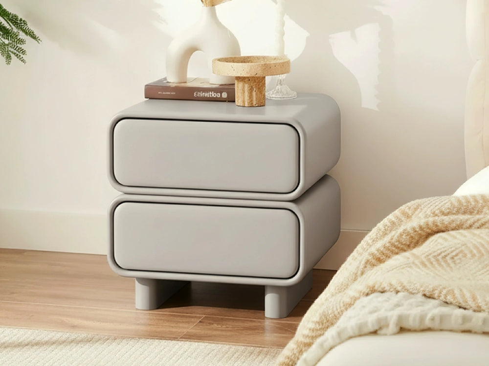 Twix Bedside Table Grey