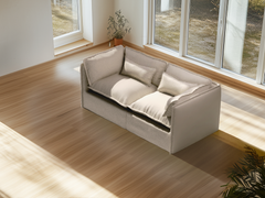 2 Seater / Sofa / Linen Beige