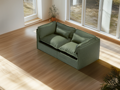 2 Seater / Sofa / Olive Green