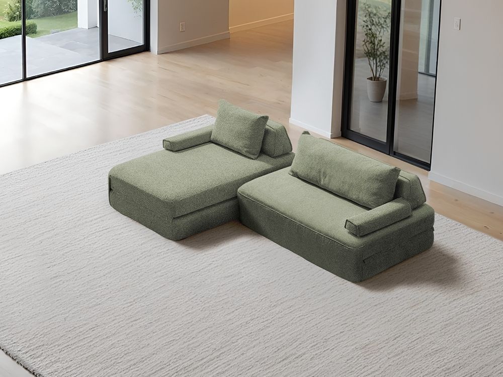 Cushie Modular 3-Seater Chaise (2.49m) - Charcoal