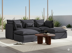 3 Seater / U-Sectional / Charcoal
