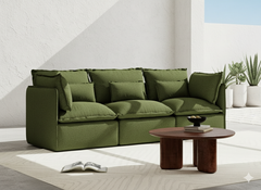 3 Seater / Sofa / Olive Green