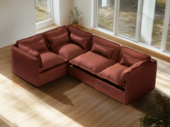 4 Seater / Corner / Rust