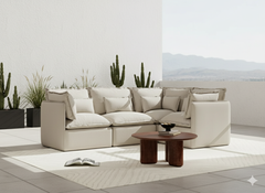 4 Seater / Corner / Linen Beige