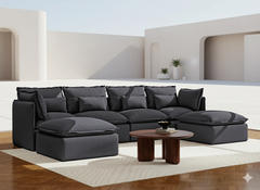 4 Seater / U-Sectional / Charcoal