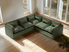 5 Seater / Corner / Olive Green