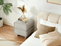 Twix Bedside Table Grey