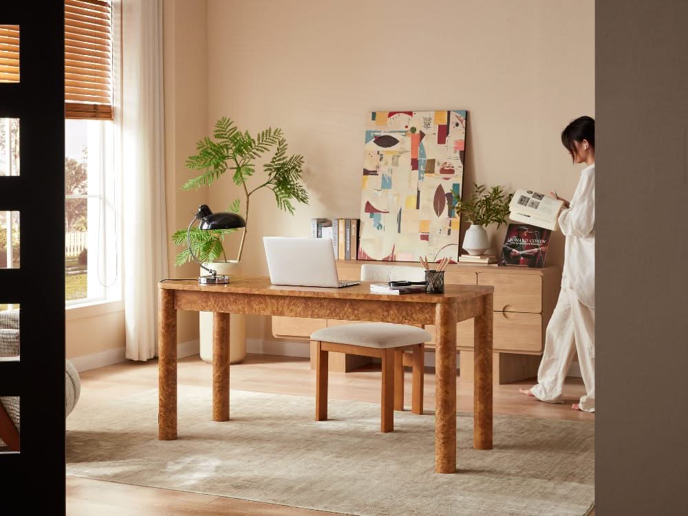 Cam Burlwood Office Desk