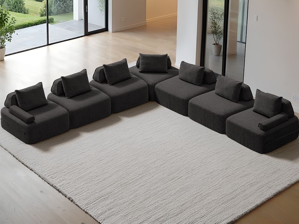Cushie Modular 7-Seater Corner (4.06m) - Sage