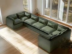 7 Seater / U-Sectional / Olive Green