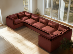 7 Seater / U-Sectional / Rust