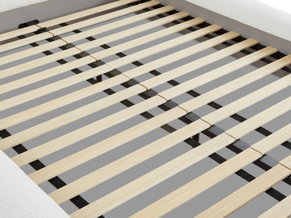 Alfie Performance Fabric Bed Frame - White