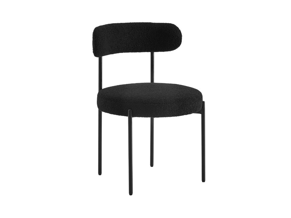 Amber Set of 2 Dining Chairs - Black