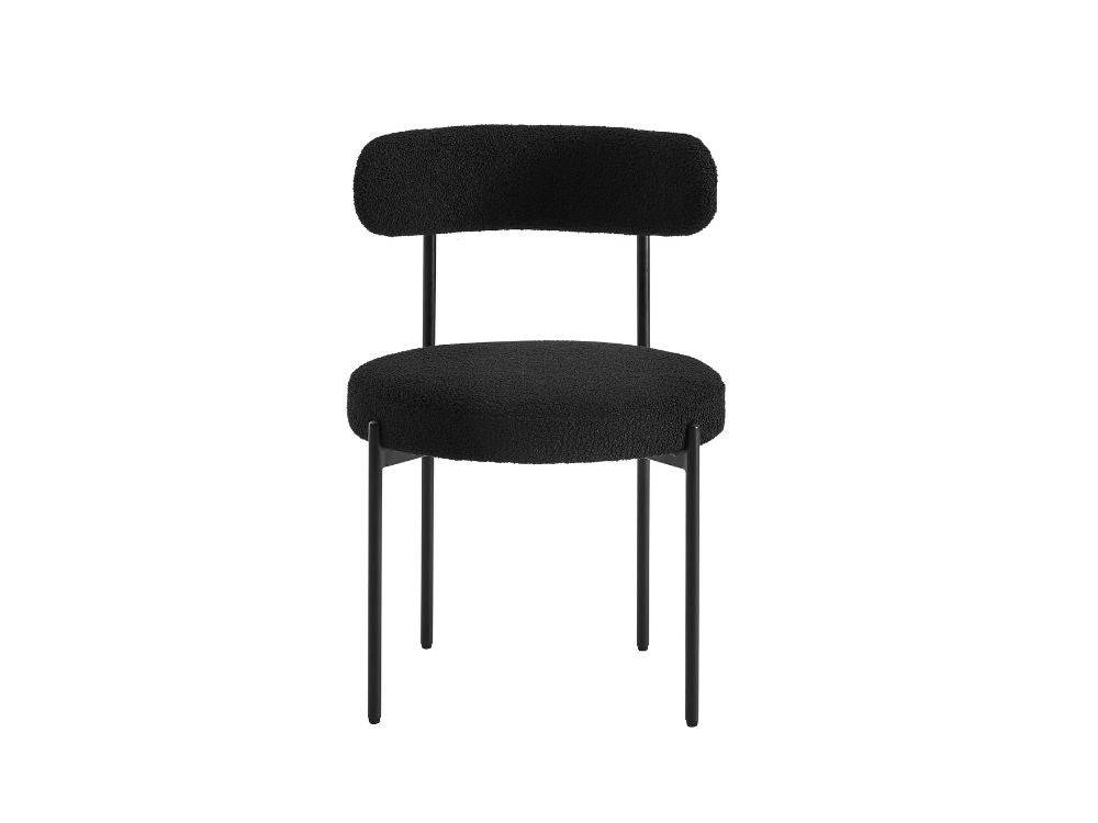 Amber Set of 2 Dining Chairs - Black