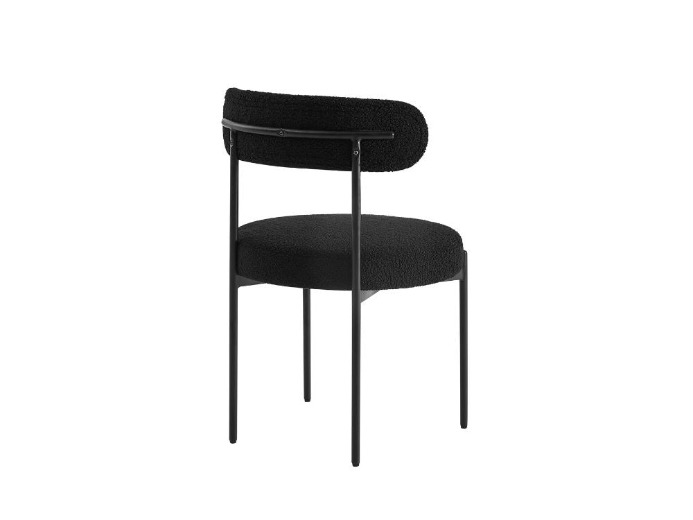 Amber Set of 2 Dining Chairs - Black