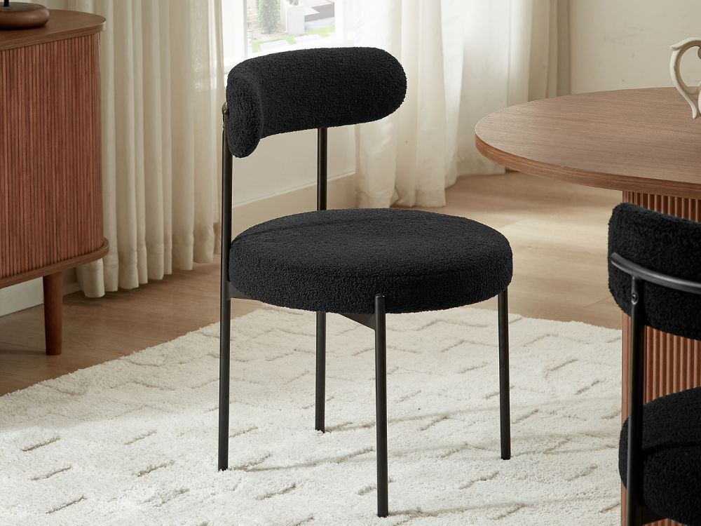 Amber Set of 2 Dining Chairs - Black