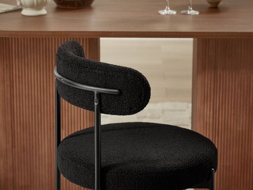 Amber Set of 2 Dining Chairs - Black