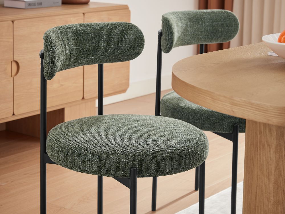 Amber Set of 2 Dining Chair - Green