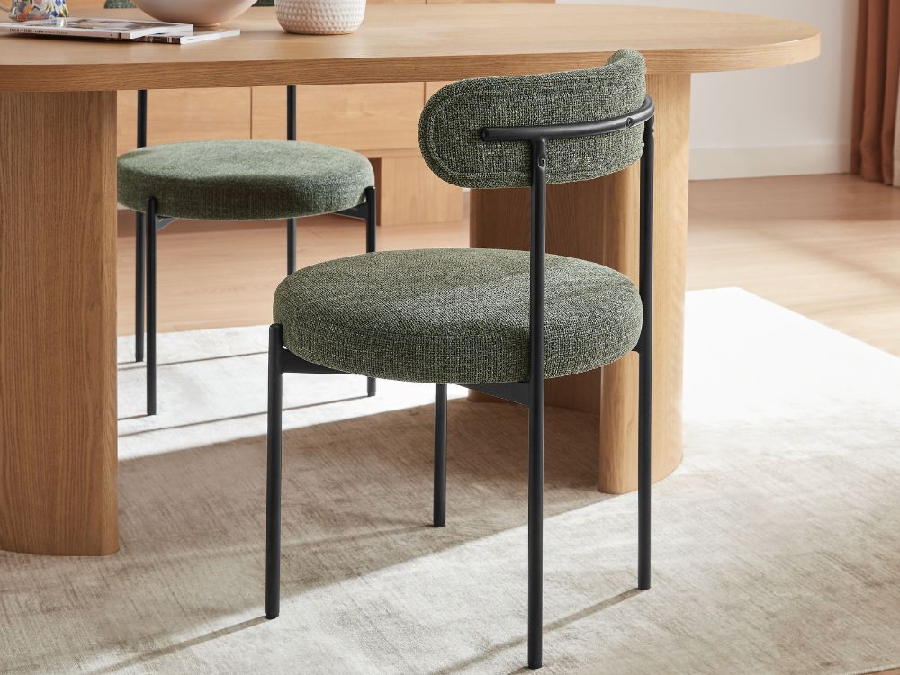 Amber Set of 2 Dining Chair - Green