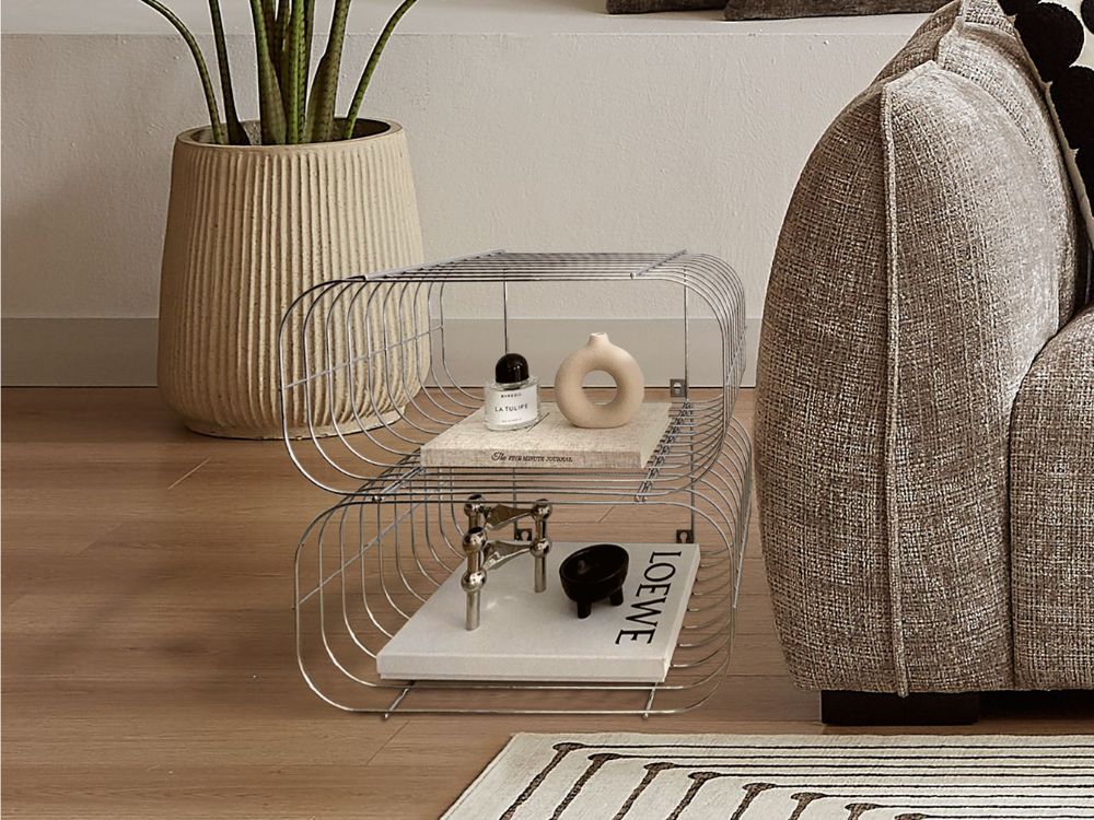 Aura 2 Shelf Side Table