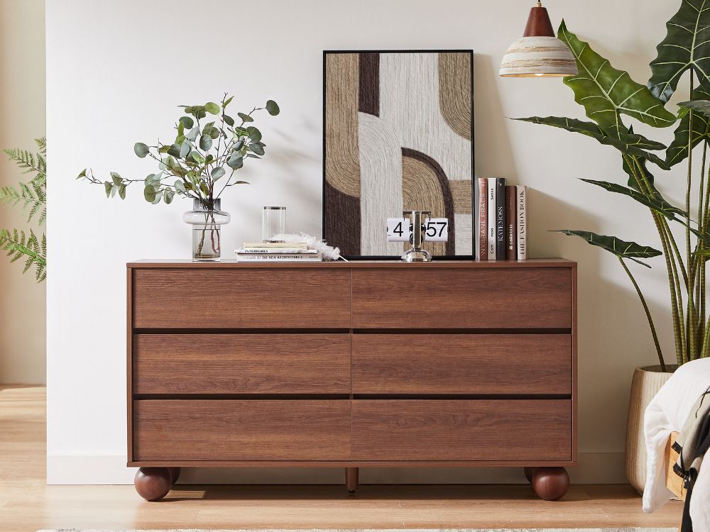 Ballico 6 Chest of Drawers - Walnut