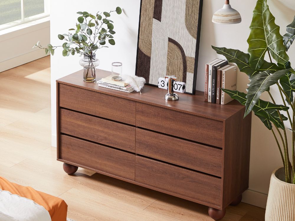 Ballico 6 Chest of Drawers - Walnut