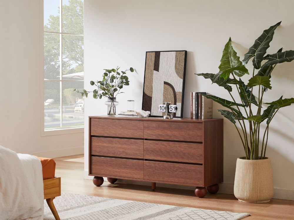 Ballico 6 Chest of Drawers - Walnut