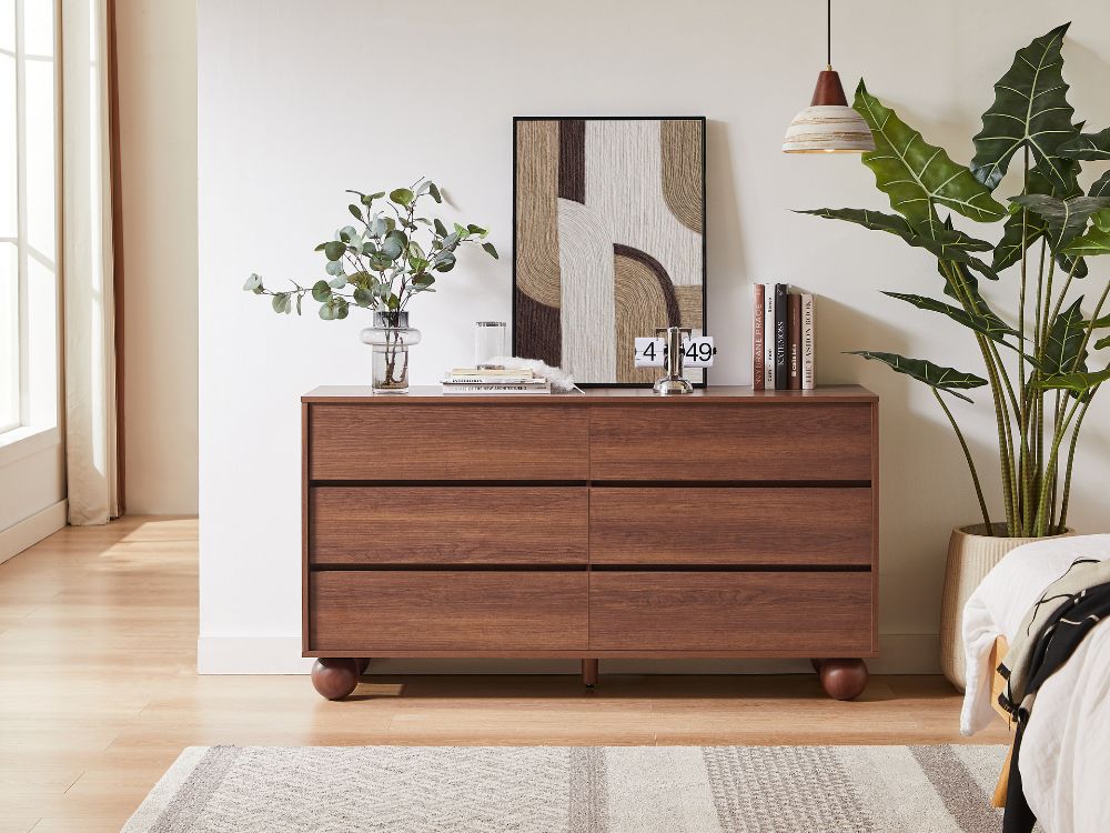 Ballico 6 Chest of Drawers - Walnut