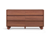 Ballico 6 Chest of Drawers - Walnut