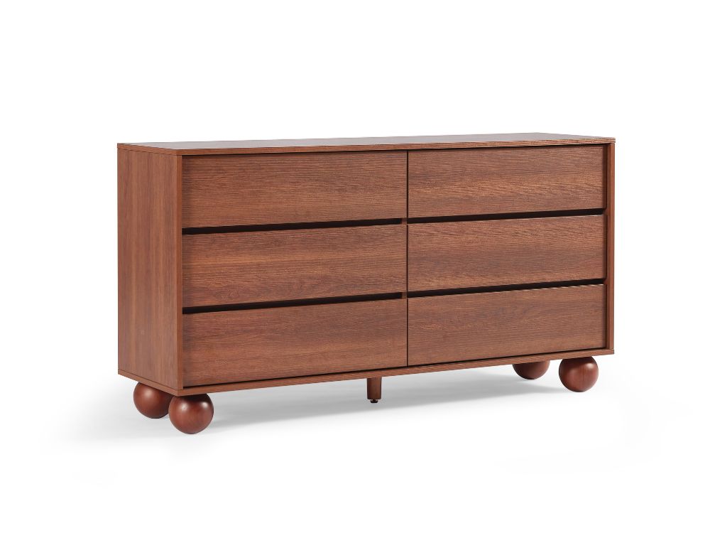 Ballico 6 Chest of Drawers - Walnut