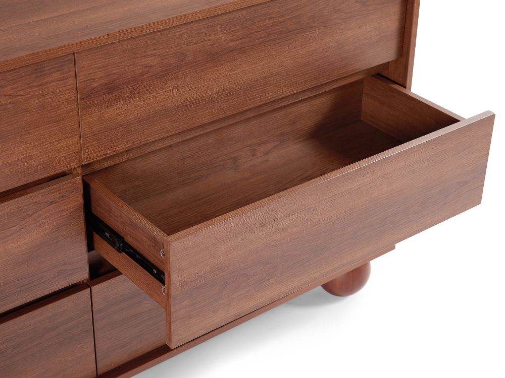 Ballico 6 Chest of Drawers - Walnut