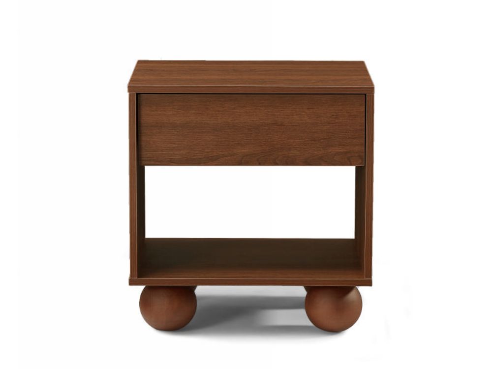 Ballico Bedside Table - Walnut