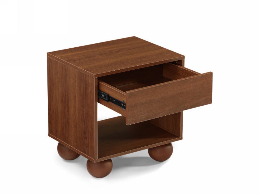 Ballico Bedside Table - Walnut