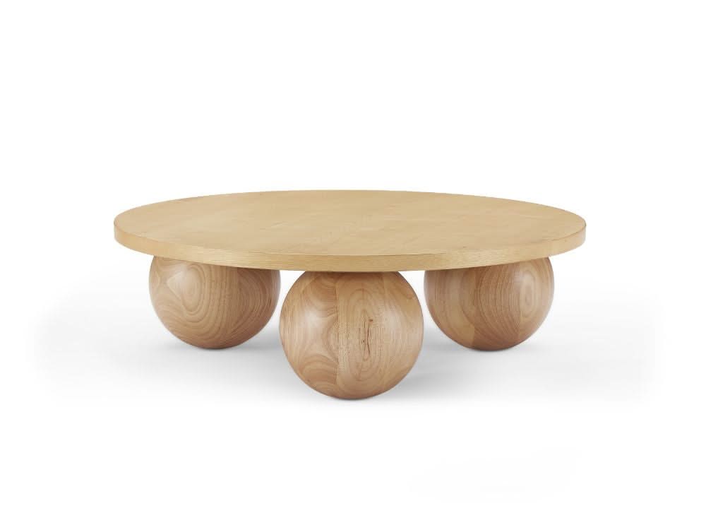 Ballico Round Coffee Table - Light Oak