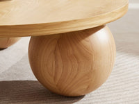 Ballico Round Coffee Table - Light Oak