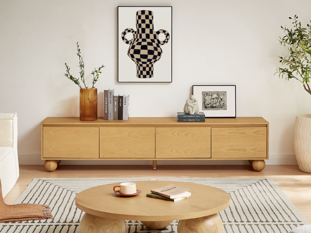 Ballico TV Unit - Light Oak