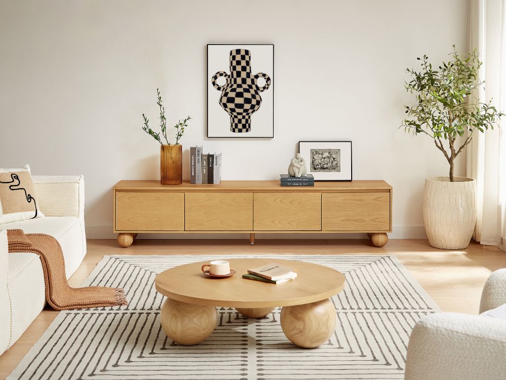 Ballico TV Unit - Light Oak