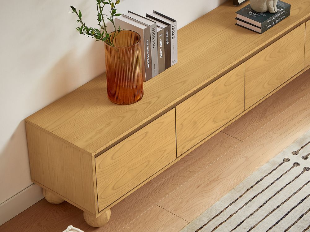 Ballico TV Unit - Light Oak