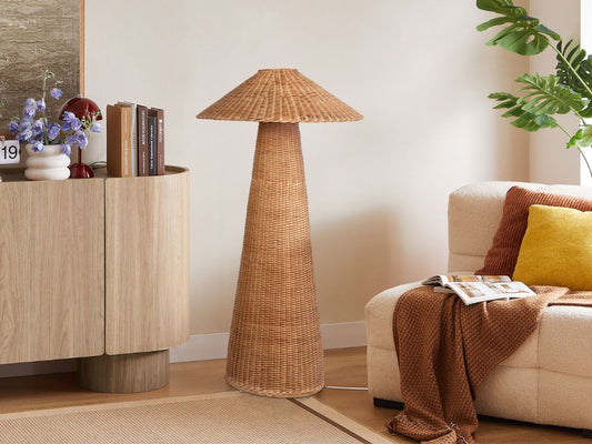 Benji Rattan Floor Lamp